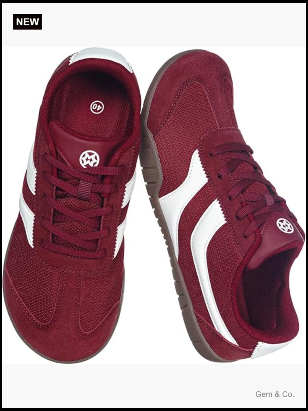 Women's Barefoot Sneakers Wide Width Casual Walking Shoes Lightweight Lace Up